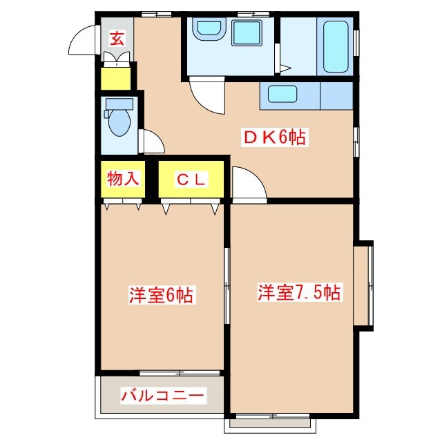 プロスパーＭの物件間取画像