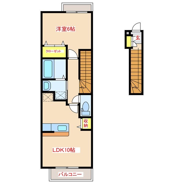 メゾンボヌールの物件間取画像