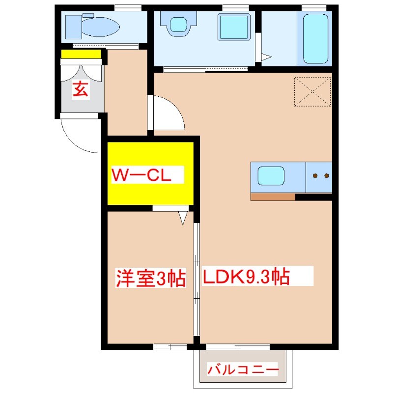 Luce　時吉の物件間取画像