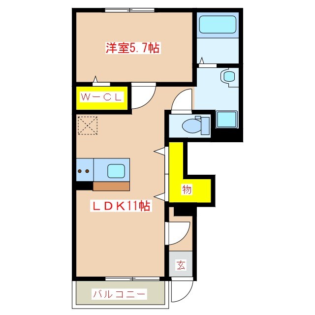 ラピュタの物件間取画像