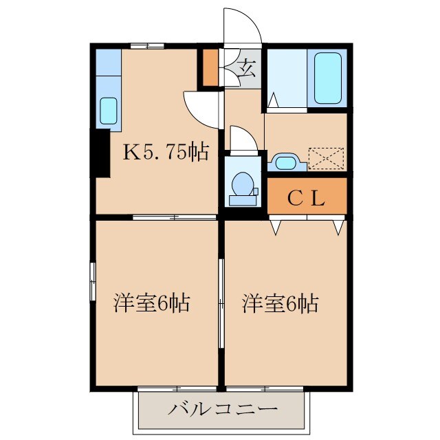 モナリエ西原の物件間取画像