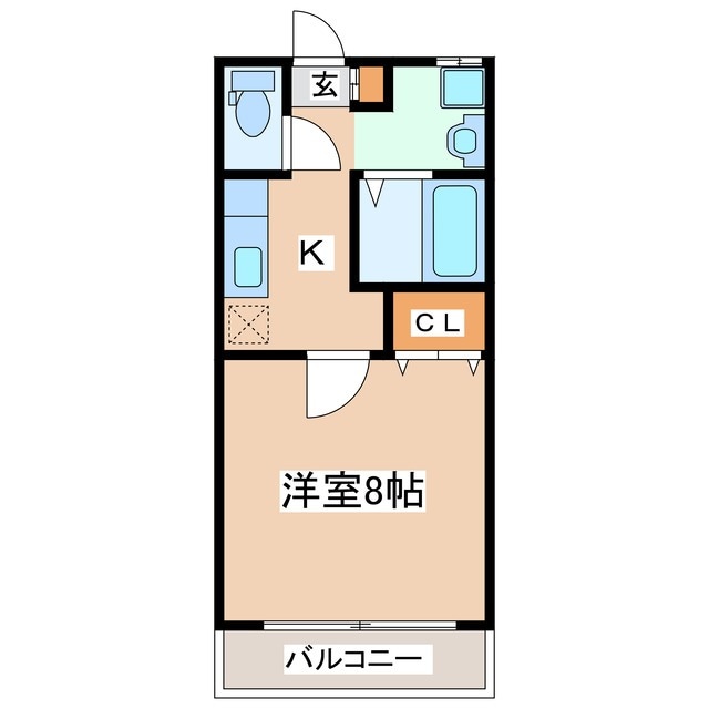 クレストコート　Ａ棟の物件間取画像