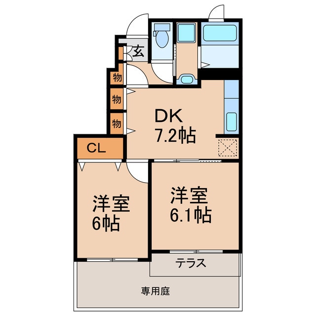 サンリットヒル　Ⅰの物件間取画像