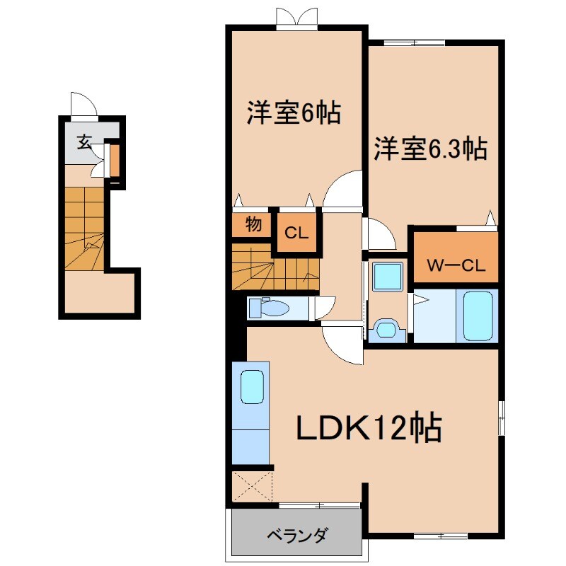 サルヴァトーレⅡ　Ａの物件間取画像