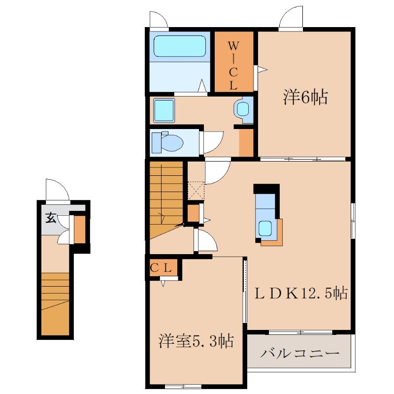 トゥインクル　Ｂの物件間取画像