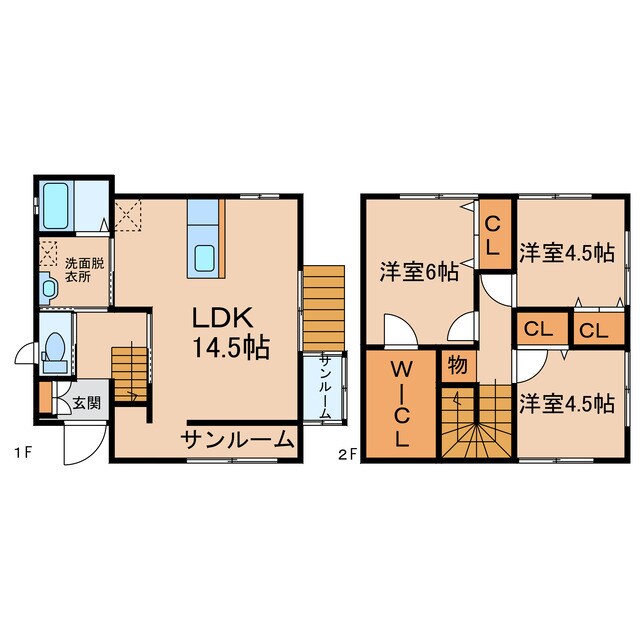 久保孝貸家　Ｂ棟の物件間取画像