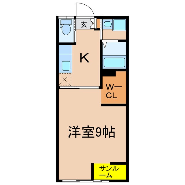 アールＫコーポの物件間取画像