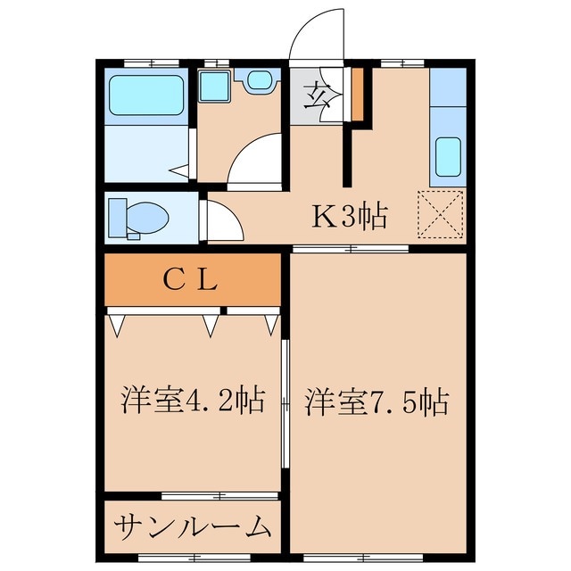 フォレストコート　Ｂ棟の物件間取画像