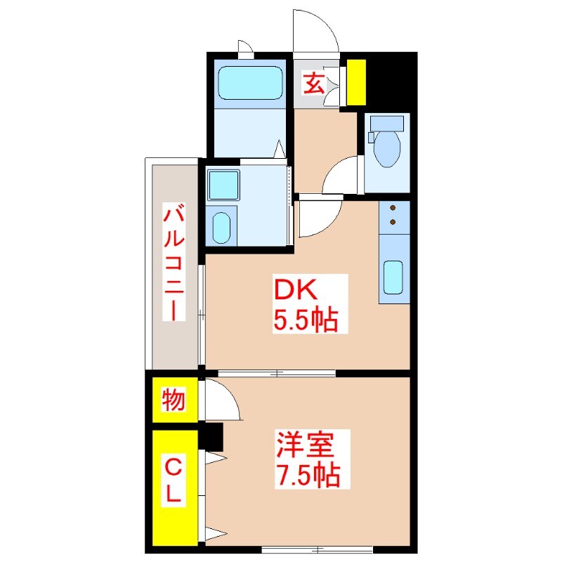 クオリティホーム薬師の物件間取画像