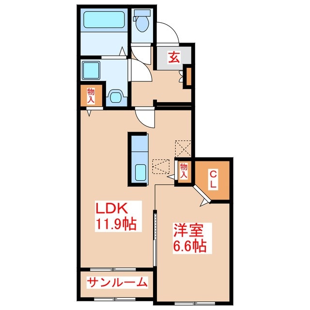 シャイニング　蒼Ⅰの物件間取画像