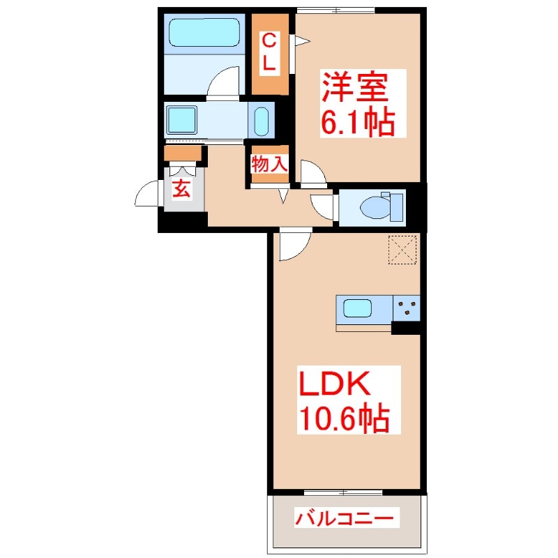 Ｄ－ＲＯＯＭ上之園の物件間取画像