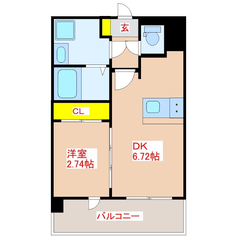 リアンシエルブルー高麗の物件間取画像