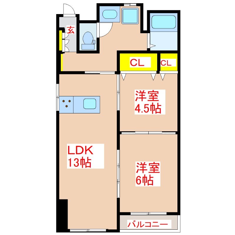 第一藤ビルの物件間取画像