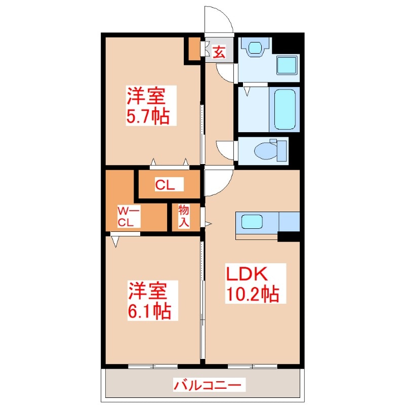 アウル石谷の物件間取画像