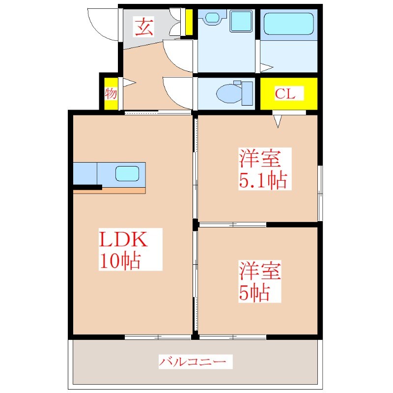 セントエリーゼの物件間取画像