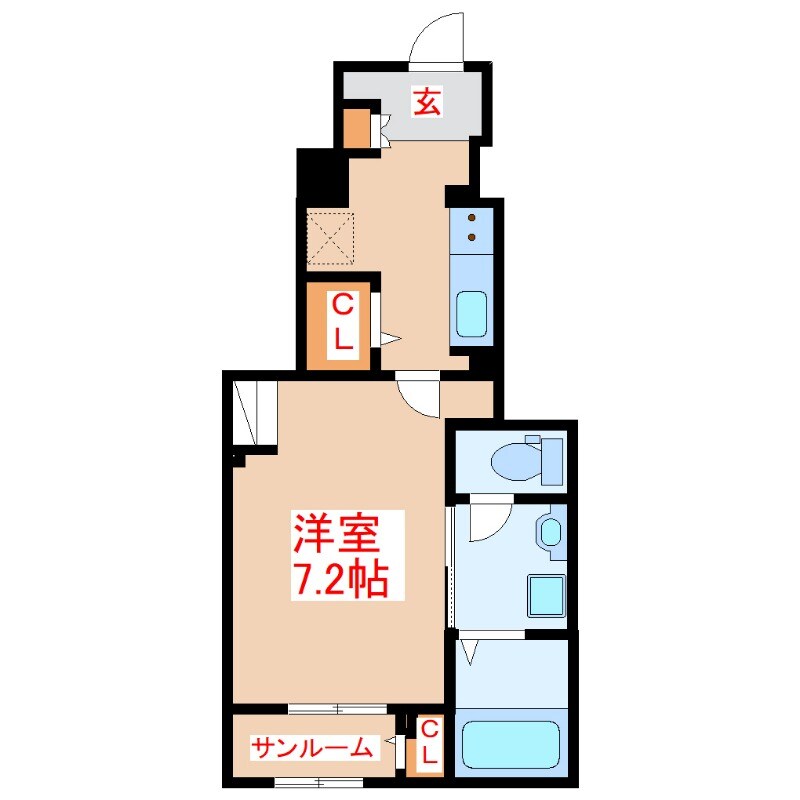 伊集院町徳重アパートの物件間取画像