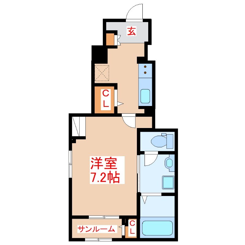 伊集院町徳重アパートの物件間取画像