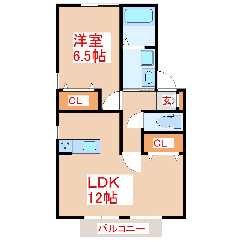 セジュール山香の物件間取画像