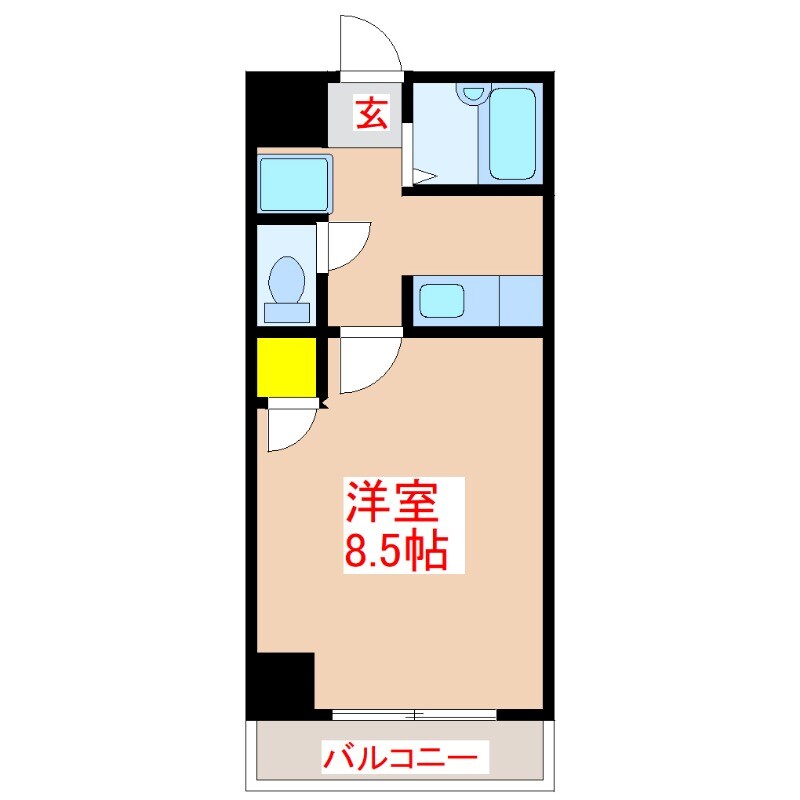 コスモマンションの物件間取画像