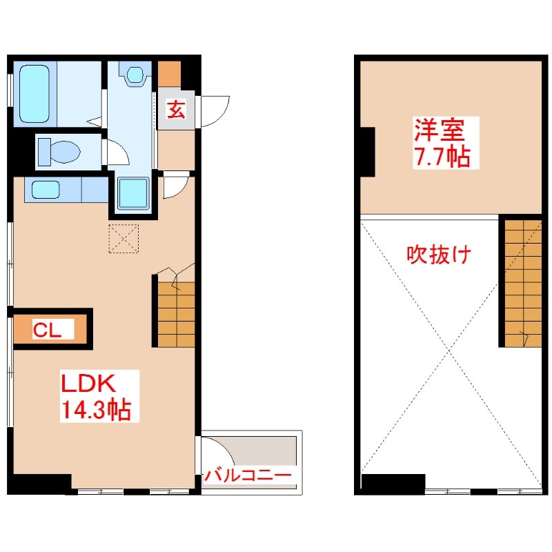 フォンス上之園の物件間取画像