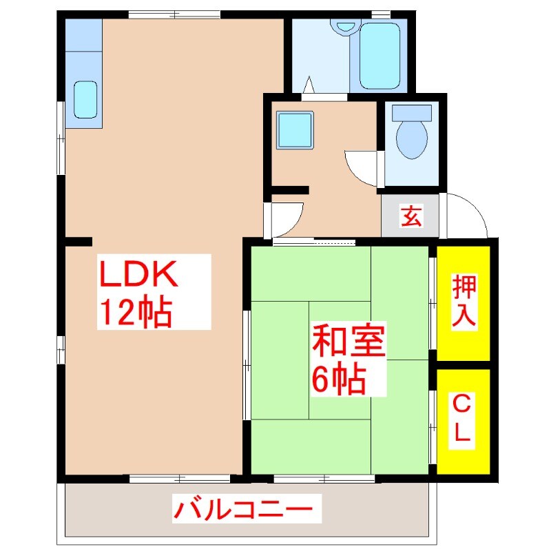 ＦＲファミールＢの物件間取画像