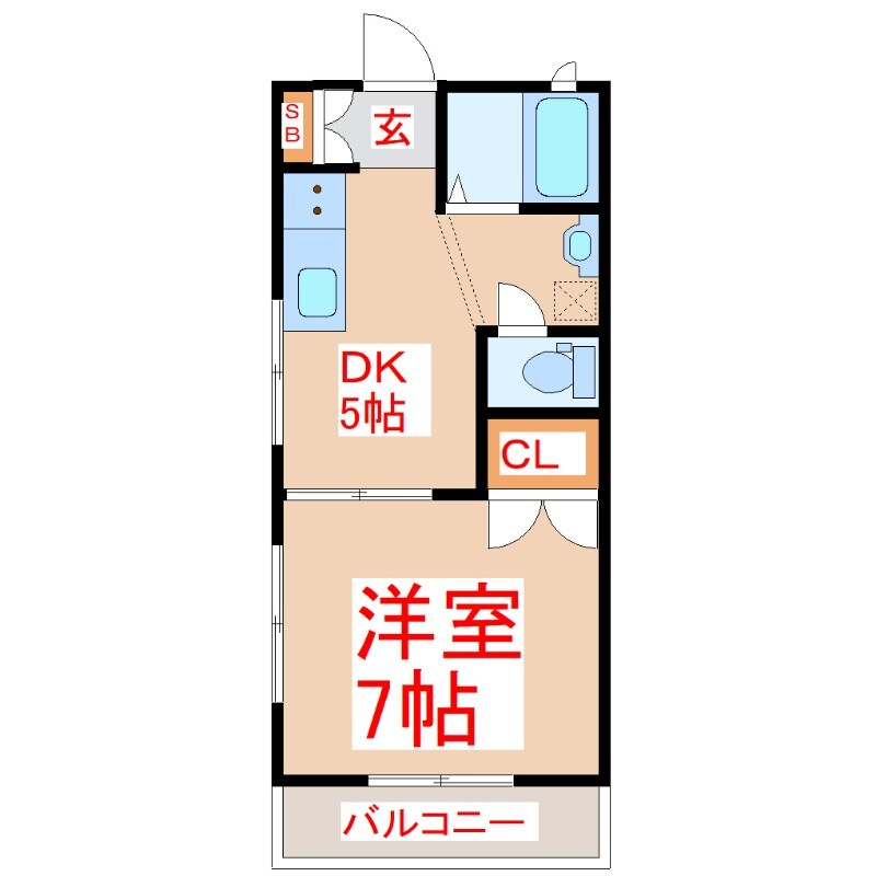 ルーミナスＢ棟の物件間取画像