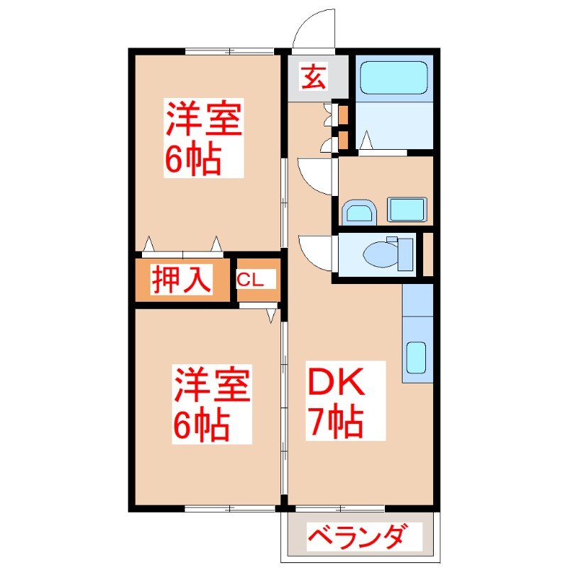 メゾンコスモスの物件間取画像