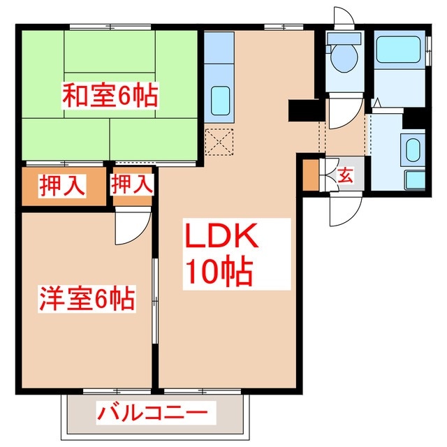 セジュールソシアの物件間取画像