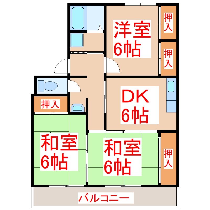 物件間取画像