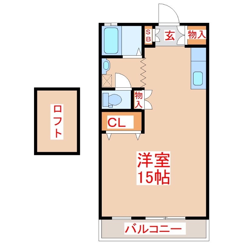 セントクレージュ二番館の物件間取画像
