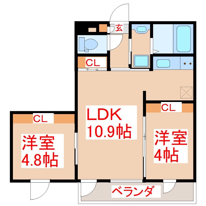 ＰＡＮＩＧＡＬＥの物件間取画像