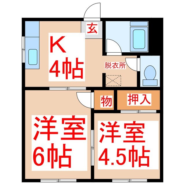 山城荘の物件間取画像