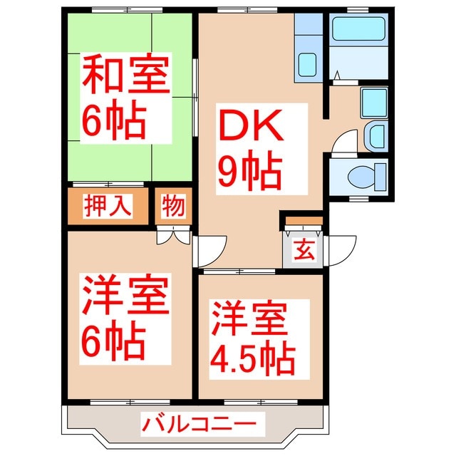 サンシティ谷山の物件間取画像