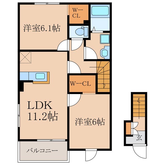 イブライフ・ヒロ　Ｂの物件間取画像
