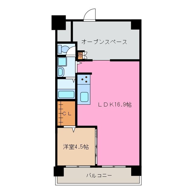 益生駅 徒歩22分 2階の物件間取画像