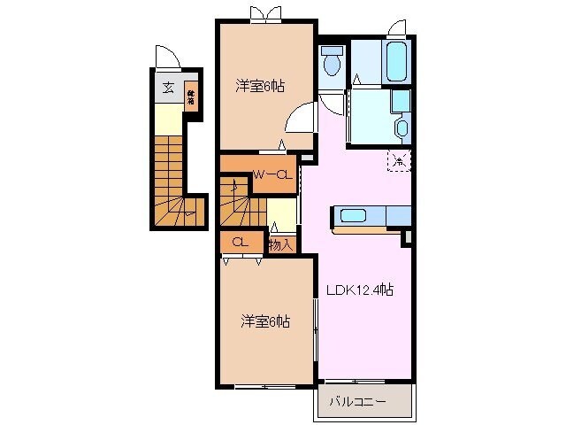 伊勢朝日駅 徒歩36分 2階の物件間取画像