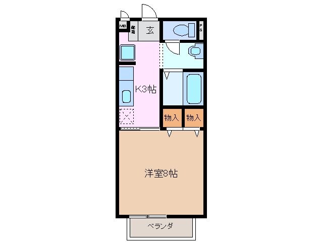 ＳｕｒｐｌｕｓＯｎｅフローラの物件間取画像