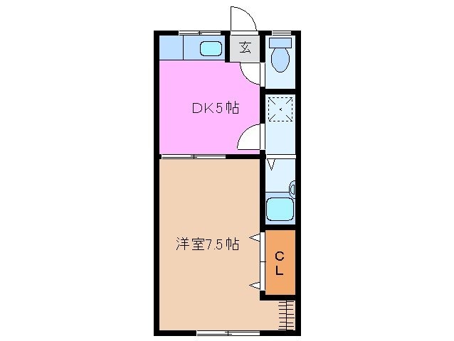 ハイツ今北の物件間取画像