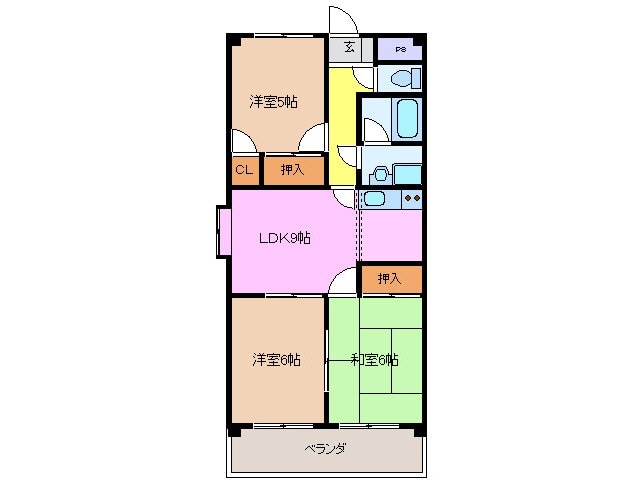 リバーシティーヒル旭の物件間取画像