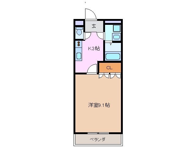 センターパレスＡ棟の物件間取画像