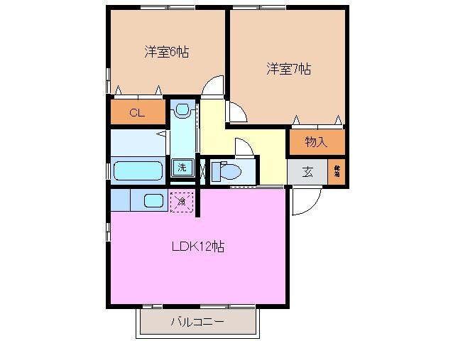 グラシアスの物件間取画像