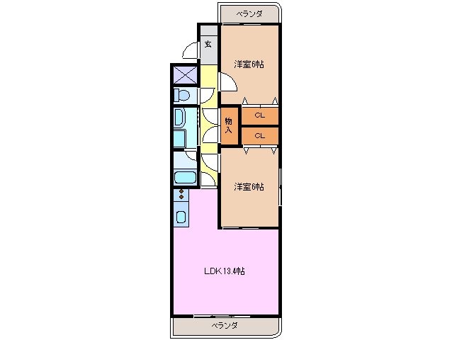 長島駅 徒歩12分 1階の物件間取画像