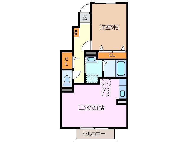 平田町駅 バス14分  三交バス・住吉三丁目下車：停歩3分 1階の物件間取画像