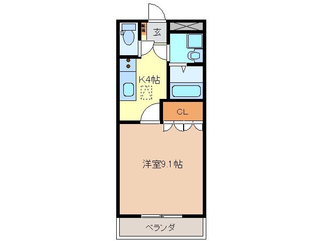 サンハイツの物件間取画像