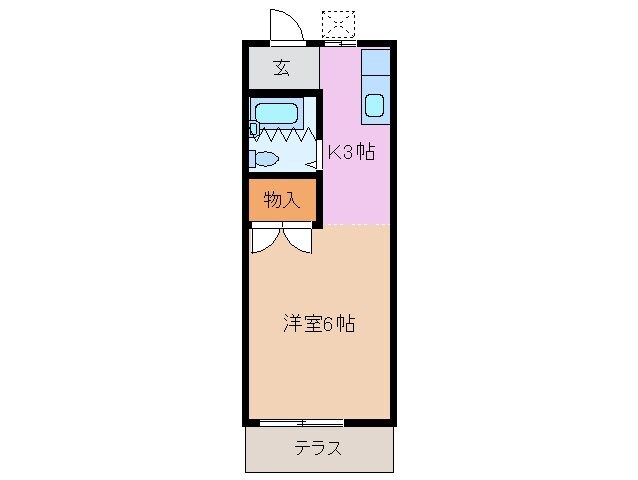 平田町駅 徒歩17分 2階の物件間取画像