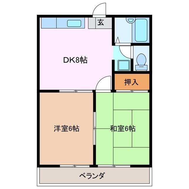 平田町駅 徒歩20分 2階の物件間取画像