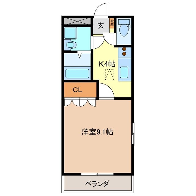 サンハイツの物件間取画像