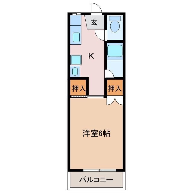 クレールハウスの物件間取画像