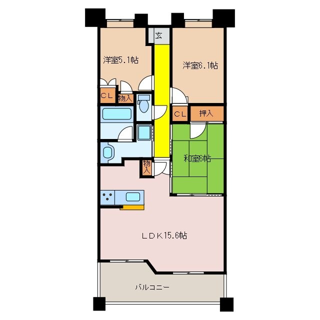 グランステーシア津新町の物件間取画像