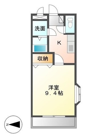 サンコーポＨＩＲＯＳＡＷＡの物件間取画像